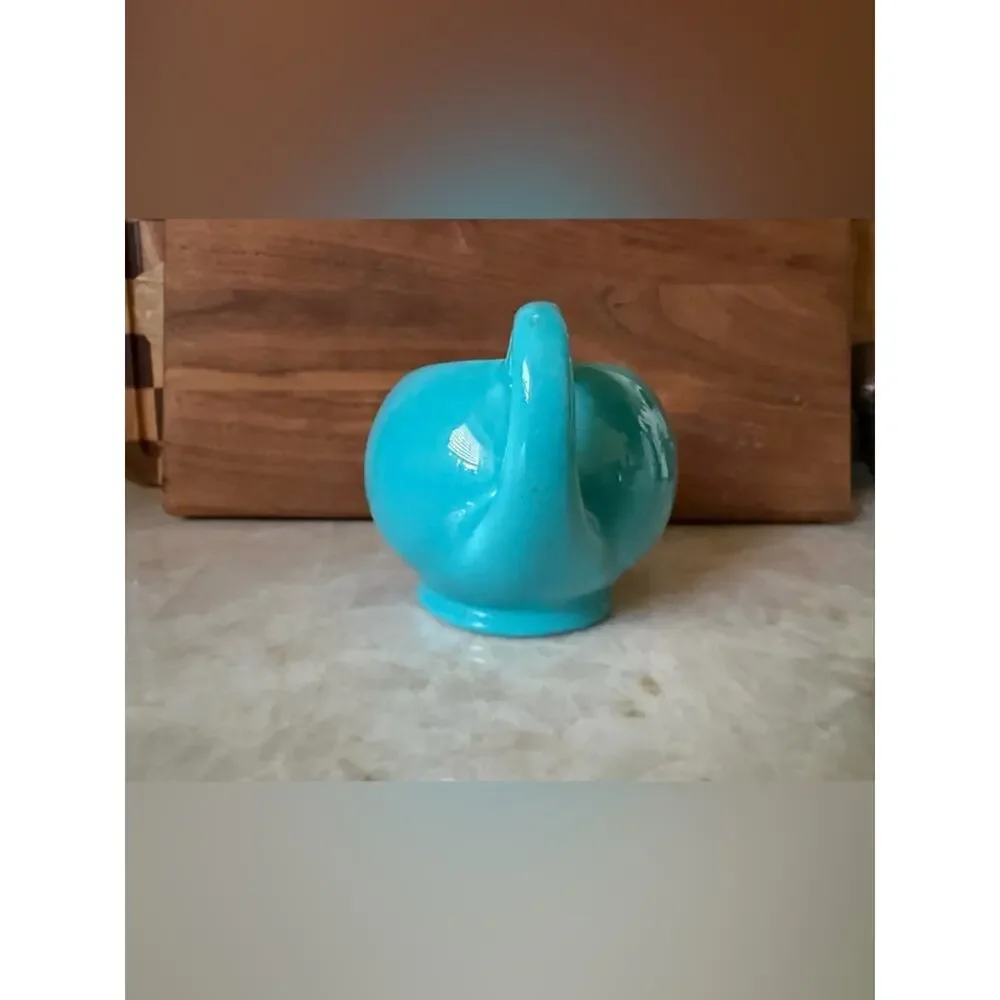 Metlox poppy trail vintage turquoise creamer